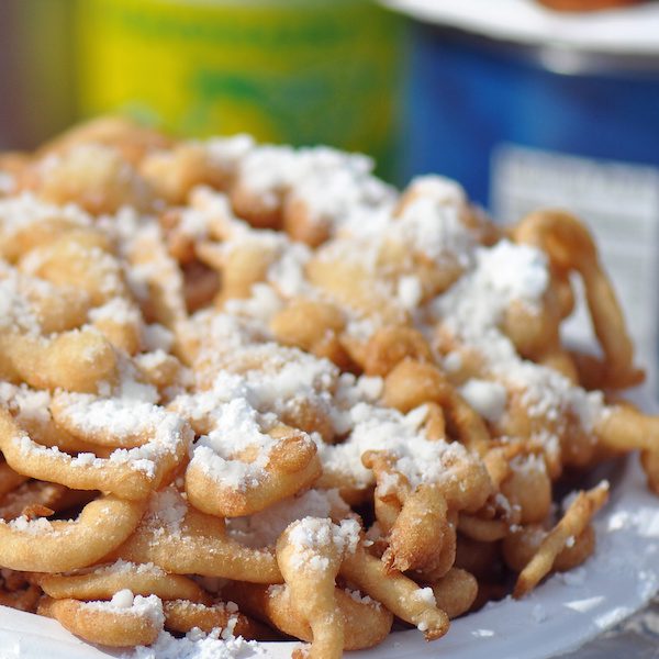 Funnel Cake Elephant Ear Bocce Club Pizza