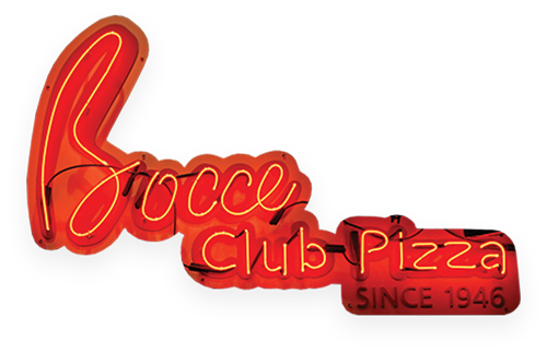 bocce neon sign